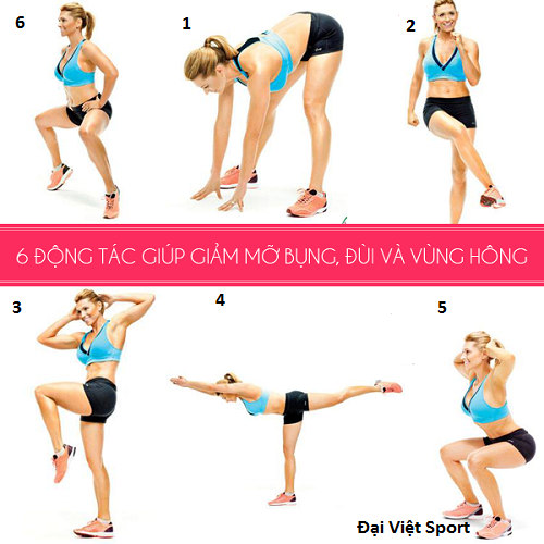 Tổng hợp những động tác giúp giảm mỡ bụng