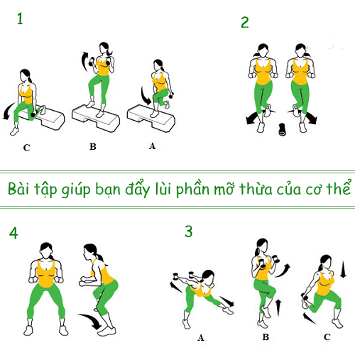 Bài tập giảm cân, giảm mỡ thừa trên cơ thể