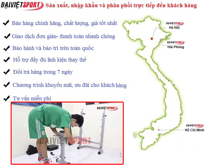 Bán dụng cụ thể hình uy tín tại hà nội